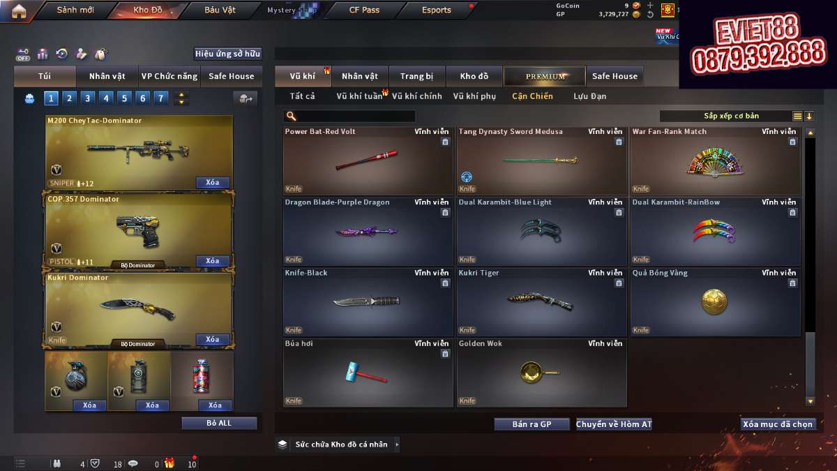 shop acc cf uy tin gia re